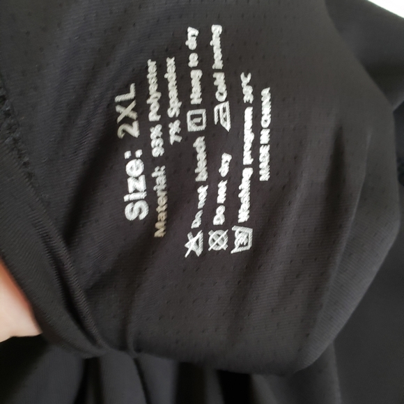 Unbranded Mens Black Active Workout Shirt 2XL - Picture 7 of 7